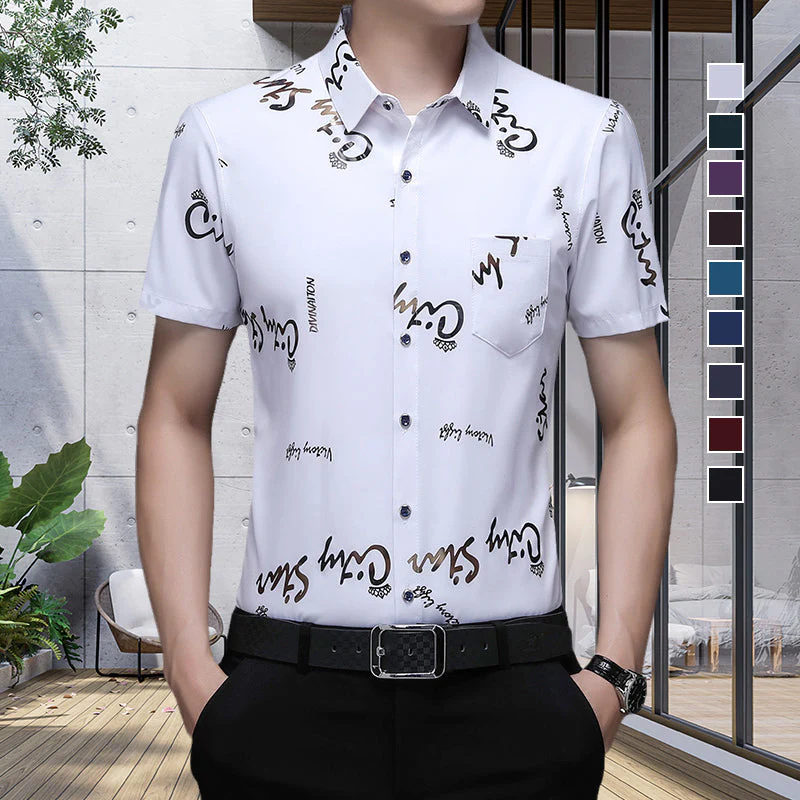Kahlil® | Thin Short-Sleeved Shirt For Men - Image 7