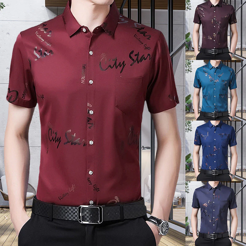 Kahlil® | Thin Short-Sleeved Shirt For Men - Image 8
