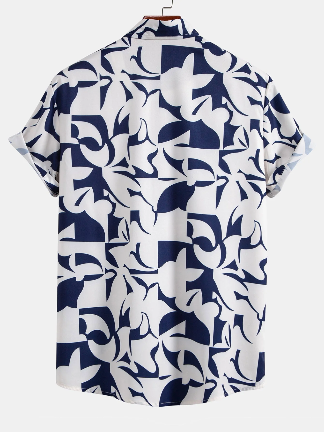 Kai® | Color Block Print Button Up Shirt - Image 2