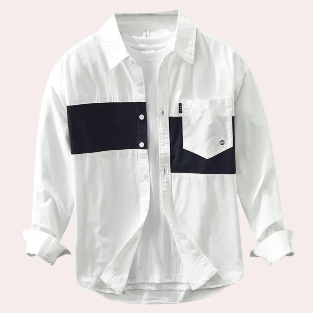KaiĀ® | Elegance Patchwork Polo T-Shirt For Men - Image 4