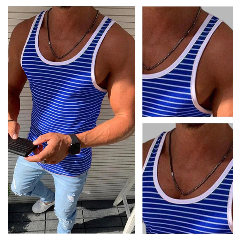 Kai® | Striped Casual Tank Top For Men - Image 4
