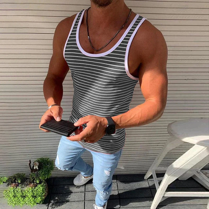 Kai® | Striped Casual Tank Top For Men - Image 6