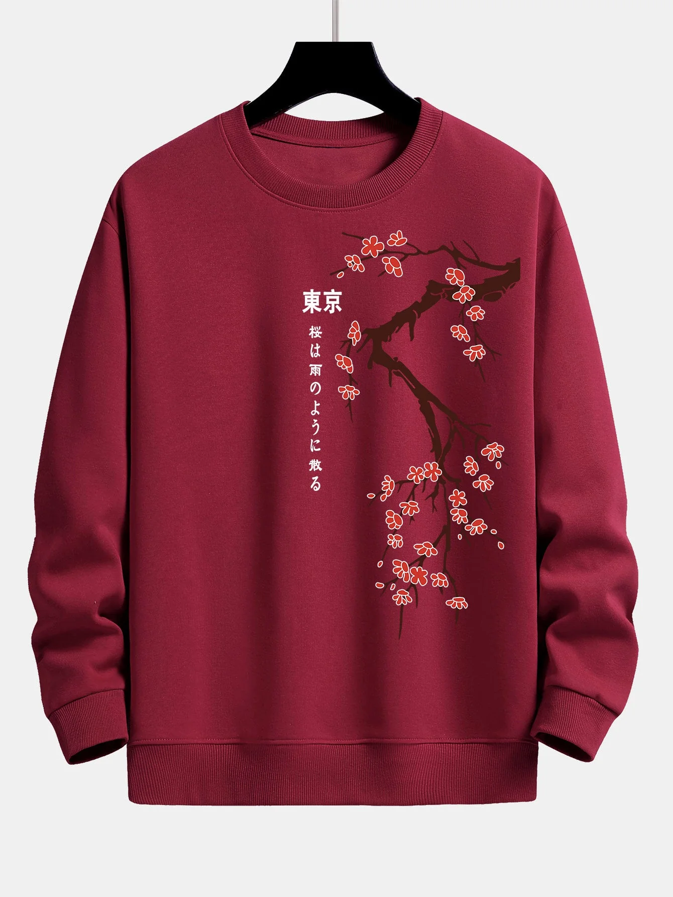 Kai® | Tokyo Japanese Cherry Blossoms Print Relax Fit Sweatshirt - Image 10