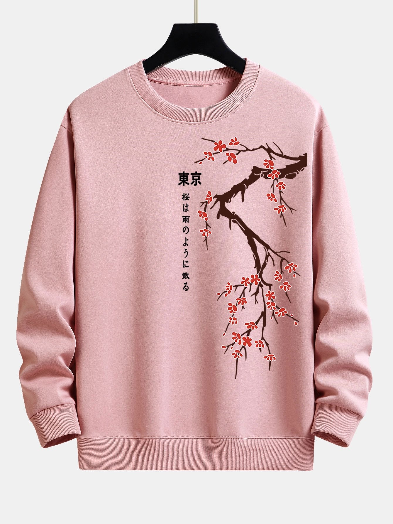 Kai® | Tokyo Japanese Cherry Blossoms Print Relax Fit Sweatshirt - Image 4