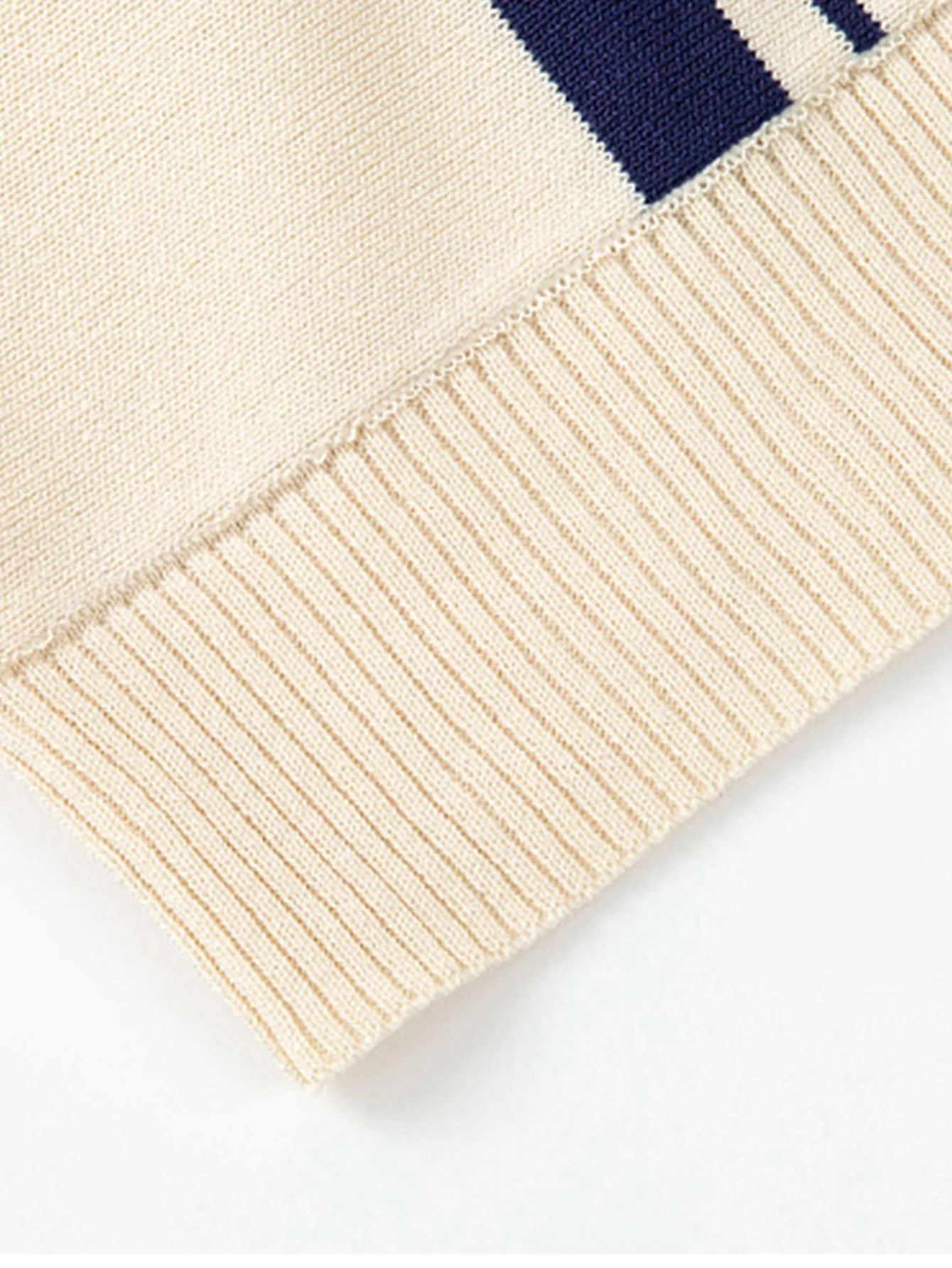 Kai | Striped Johnny Collar Sweater Polo - Image 4