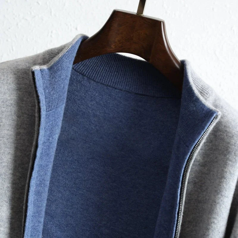 Kail | – Cashmere jacket with modern zip design - Image 2