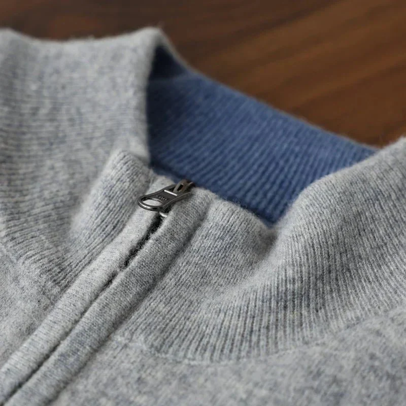 Kail | – Cashmere jacket with modern zip design - Image 3