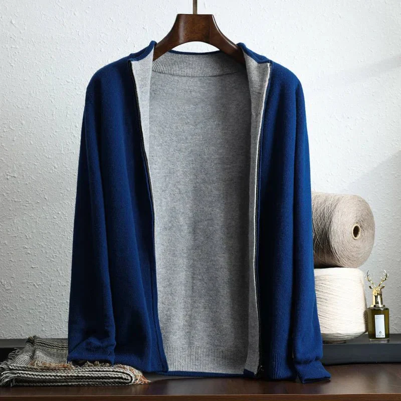 Kail | – Cashmere jacket with modern zip design - Image 4