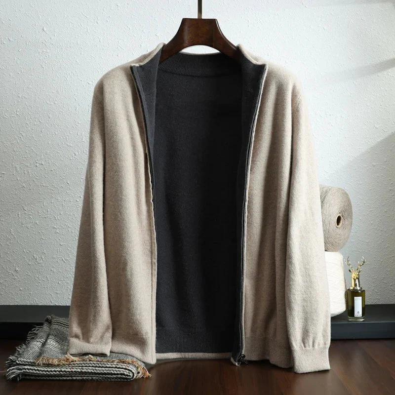 Kail | – Cashmere jacket with modern zip design - Image 6