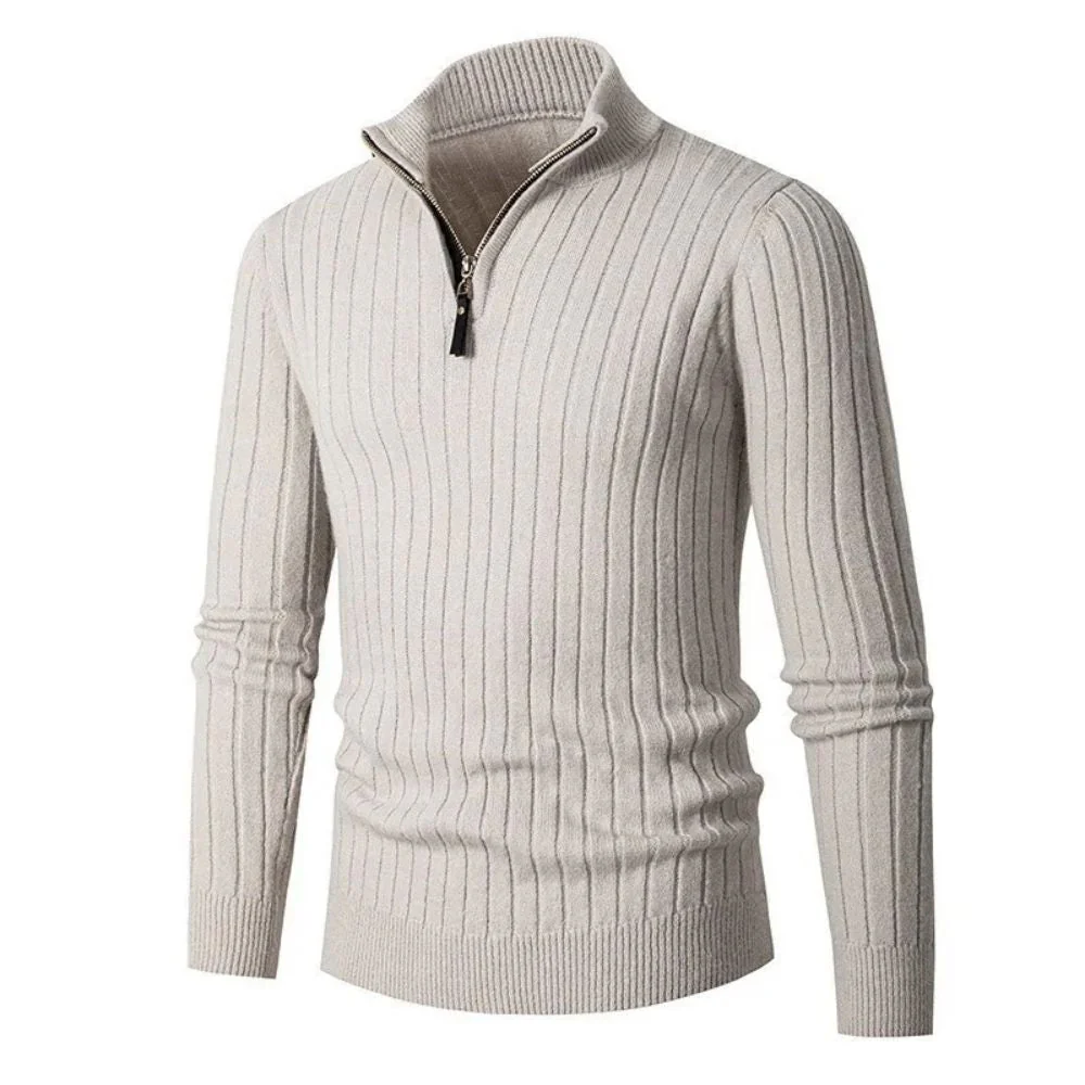 Kain® | Striped Half Zip Vest For Men - Image 3