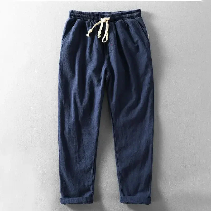 Kaleb® | Casual Linen Trousers With Drawstring Waist - Image 2