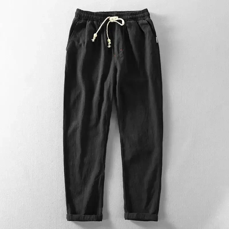Kaleb® | Casual Linen Trousers With Drawstring Waist - Image 3