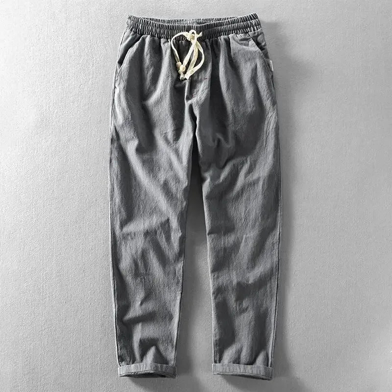 Kaleb® | Casual Linen Trousers With Drawstring Waist - Image 5