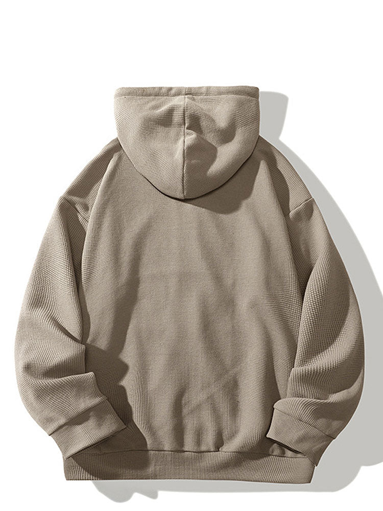 Kalel | Relaxed Waffle Zip Hoodie - Image 7