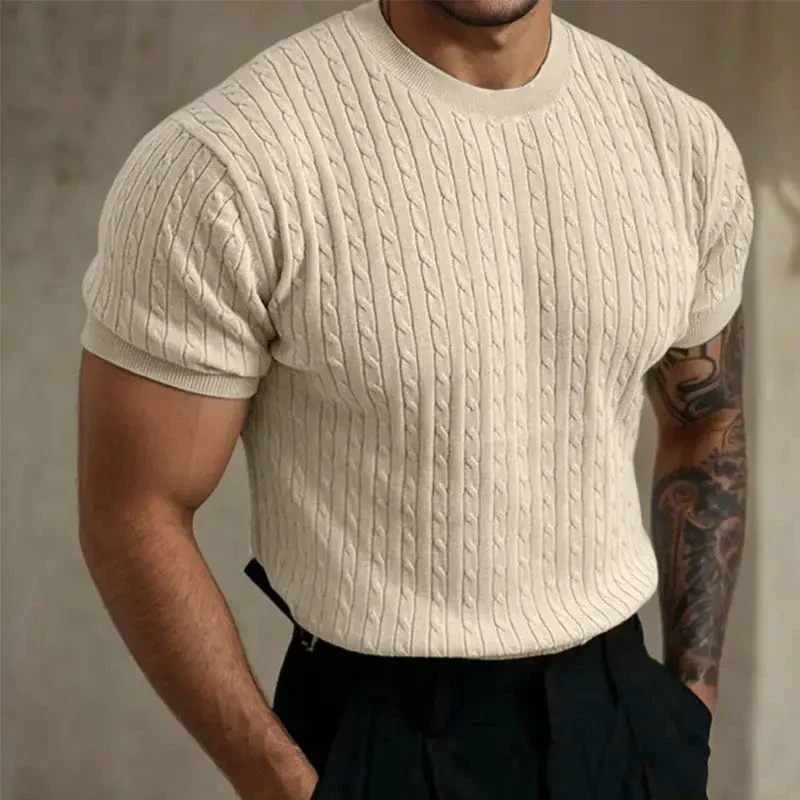 Kallan® | Quilted Knitted T-Shirt - Image 10