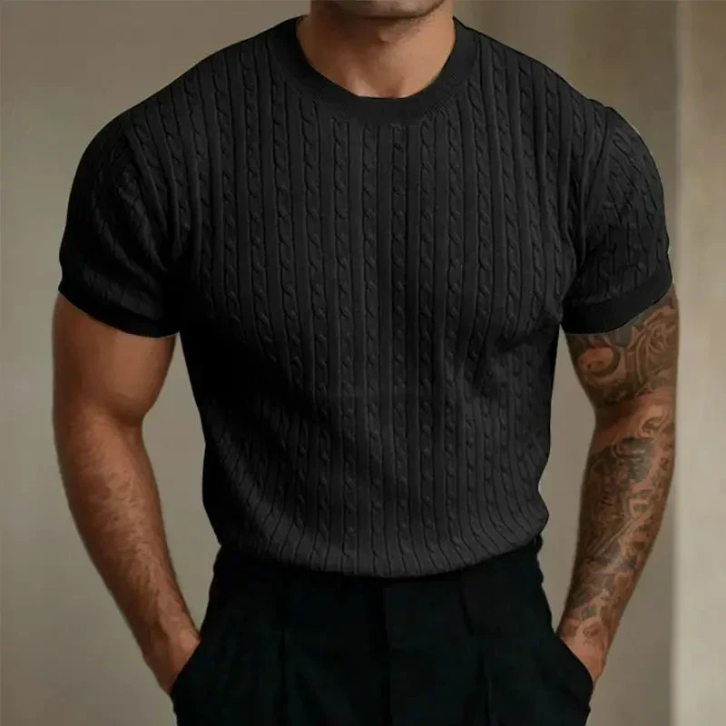 Kallan® | Quilted Knitted T-Shirt - Image 11