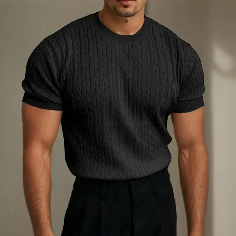 Kallan® | Quilted Knitted T-Shirt - Image 4