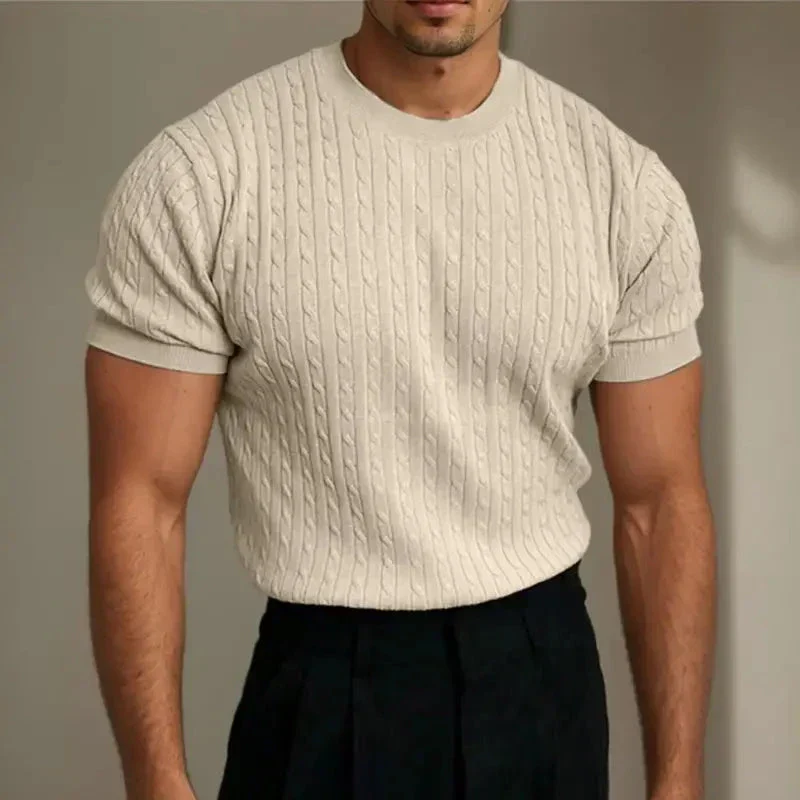 Kallan® | Quilted Knitted T-Shirt - Image 8