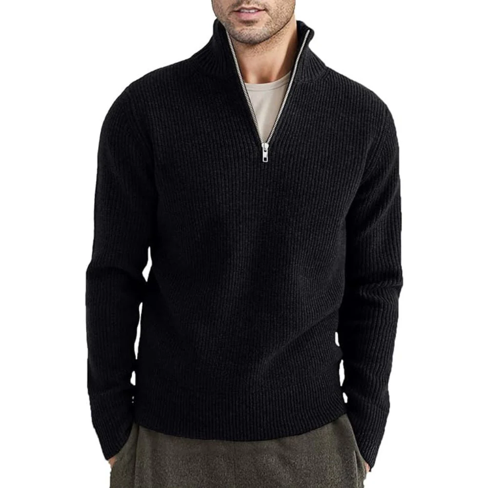 Kamal® | Thick Zip-Up Sweater For Men - Image 2