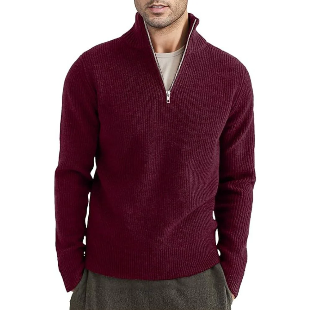Kamal® | Thick Zip-Up Sweater For Men - Image 3