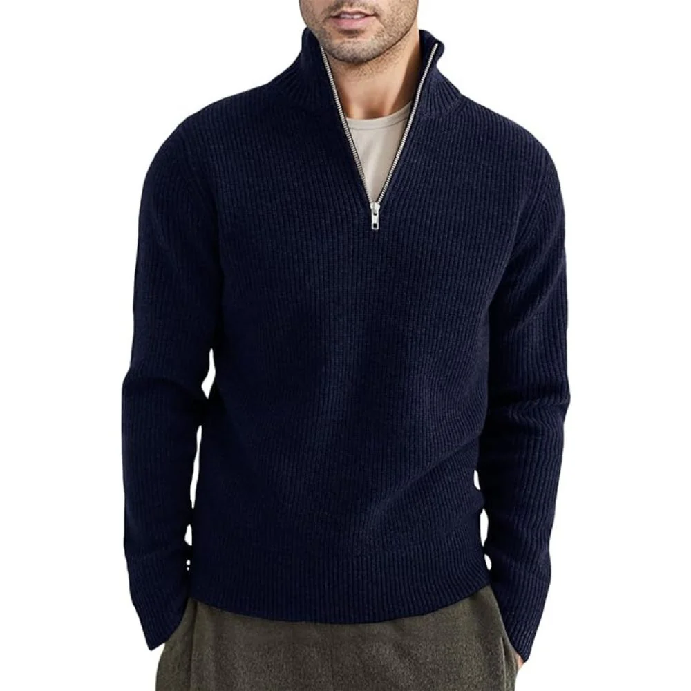 Kamal® | Thick Zip-Up Sweater For Men - Image 7