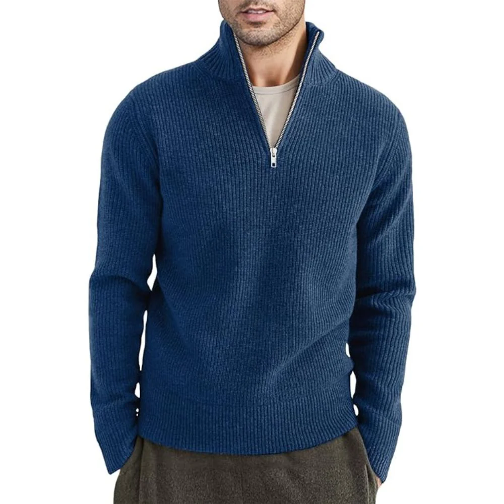 Kamal® | Thick Zip-Up Sweater For Men - Image 9