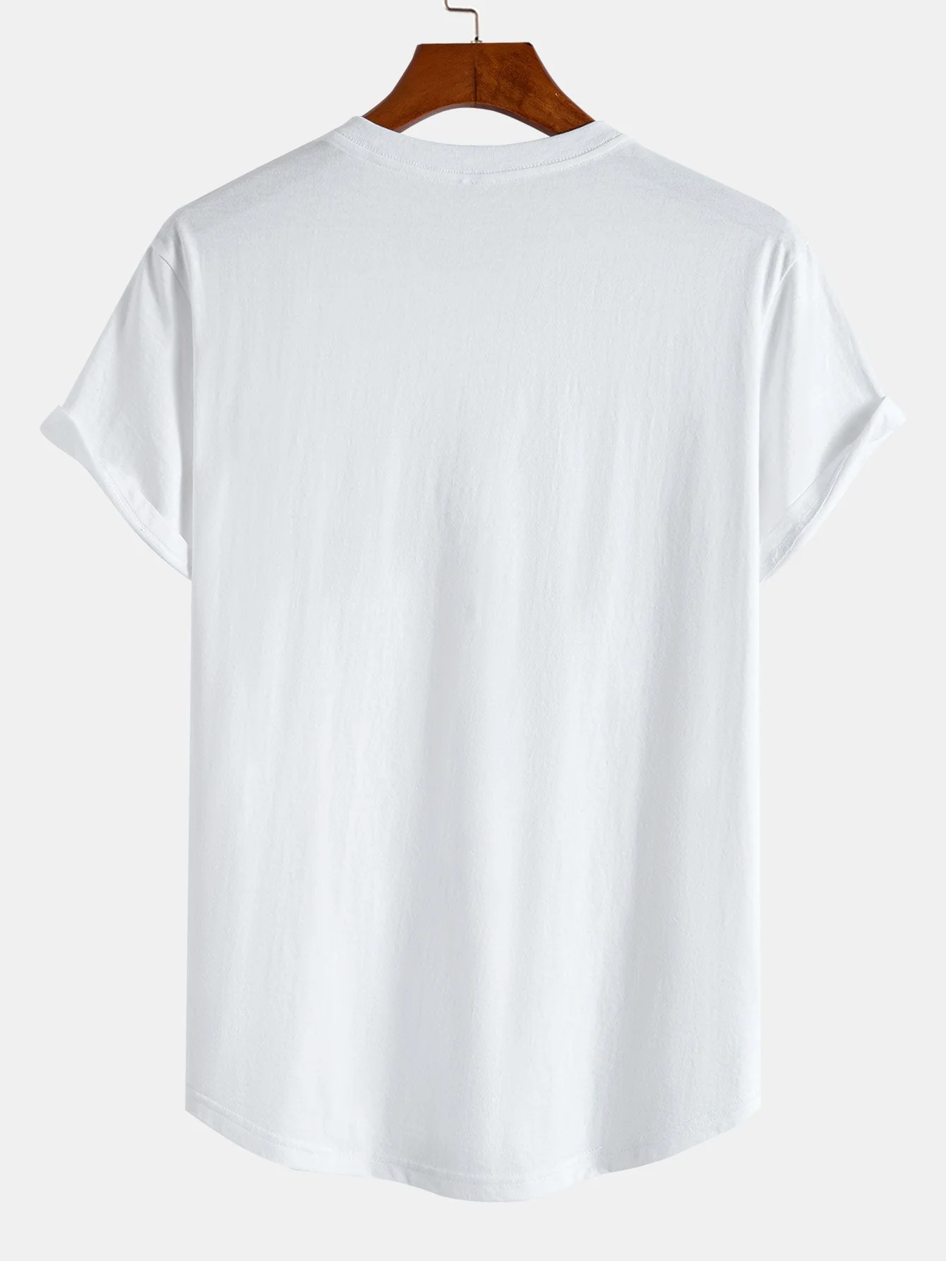 Kane® | Tokyo Japanese Cherry Blossoms Print Cotton Arc Hem T-Shirt - Image 2