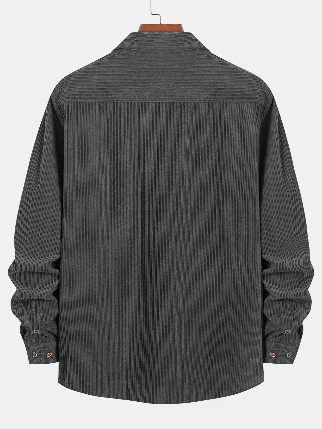 KareemĀ® | Long Sleeve Corduroy Pocket Button Up Shirt - Image 12