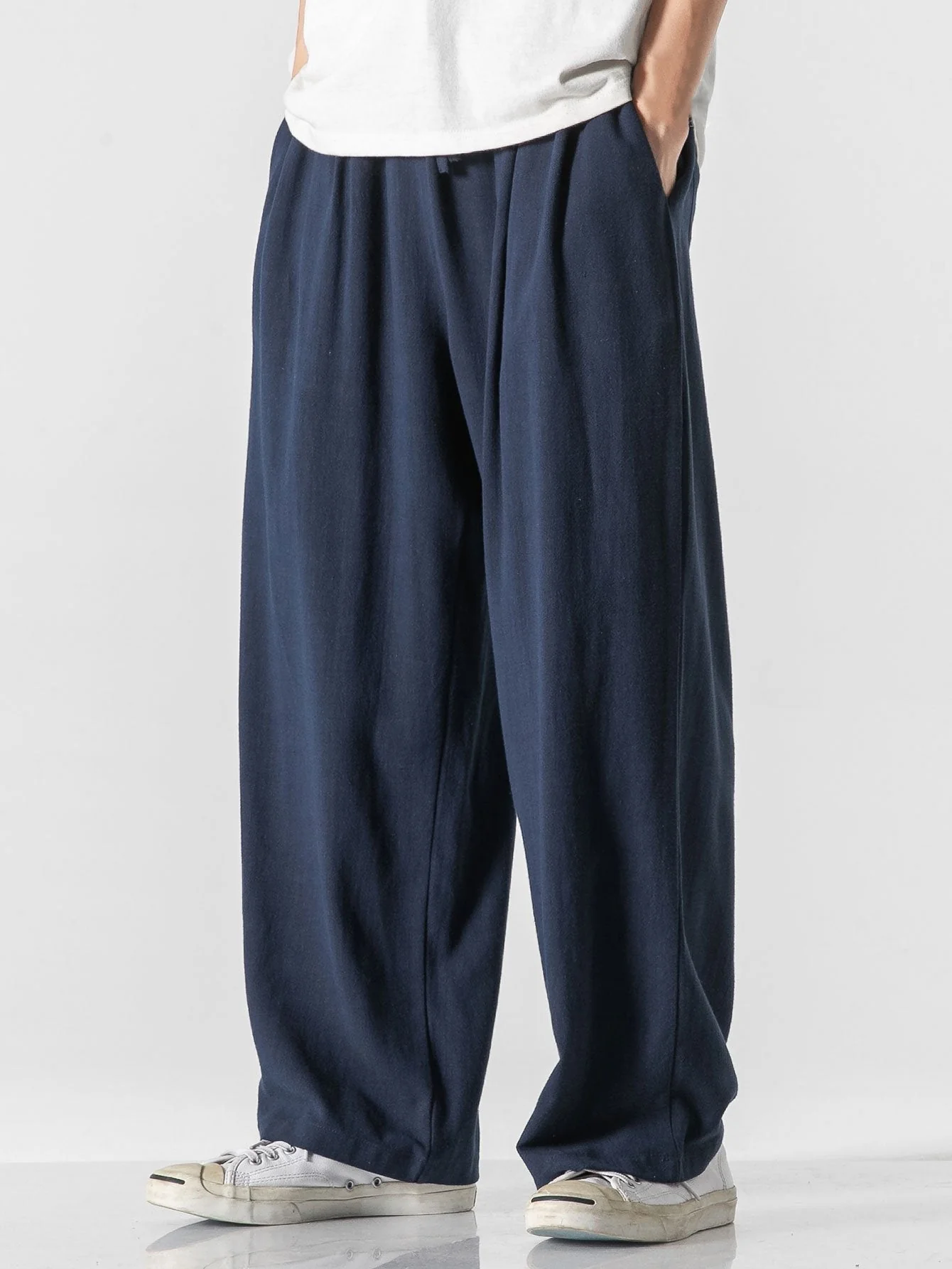 Karel® | Natural Comfort: Wide Relax Fit Pants In Linen And Cotton Blend - Image 8