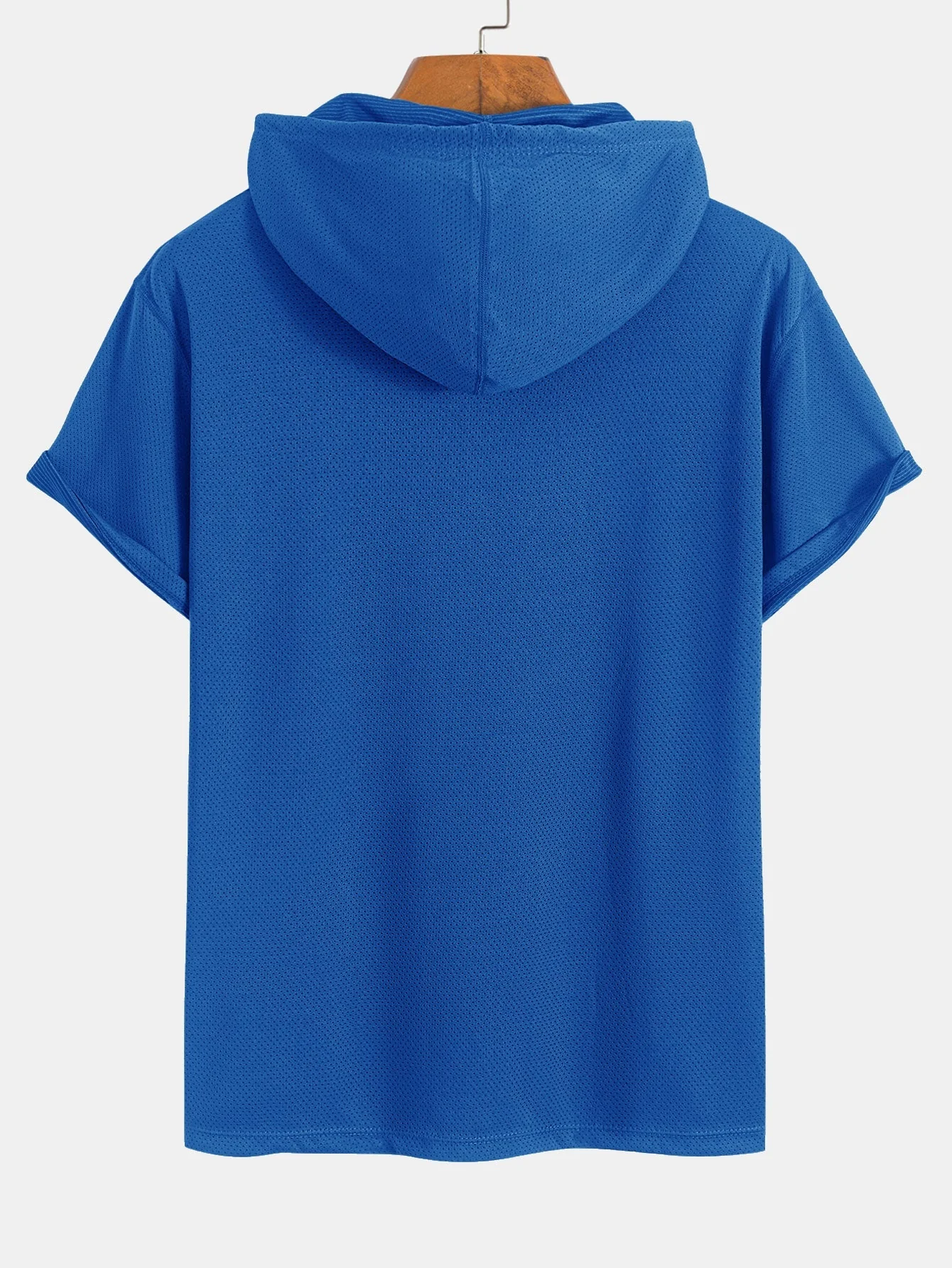 Karim® | Athletic Mesh Kangaroo Pocket Hooded T-Shirt - Image 10