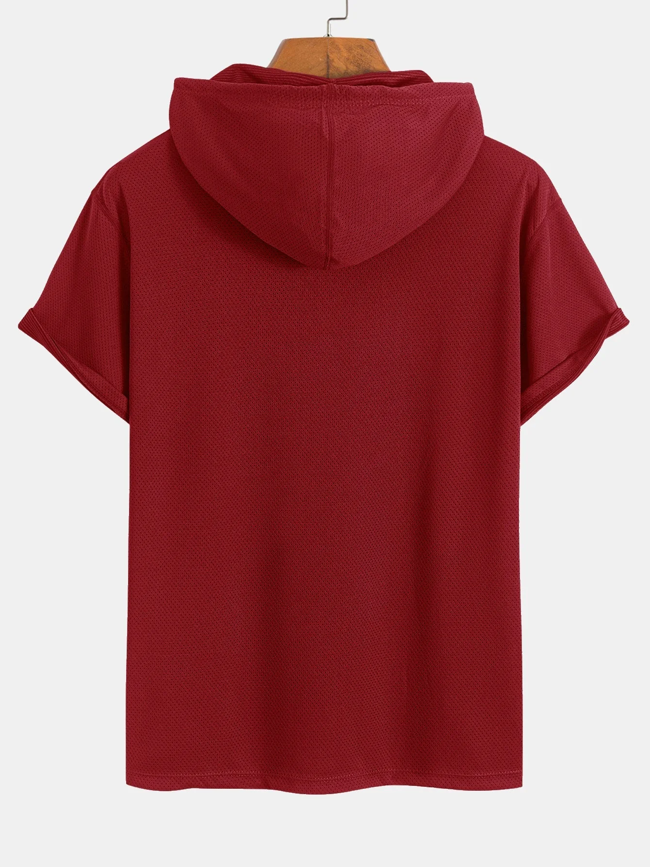 Karim® | Athletic Mesh Kangaroo Pocket Hooded T-Shirt - Image 12