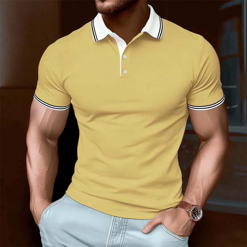 Karl | Men'S Summer Business Cotton Short Sleeve Polo Shirt - Image 6