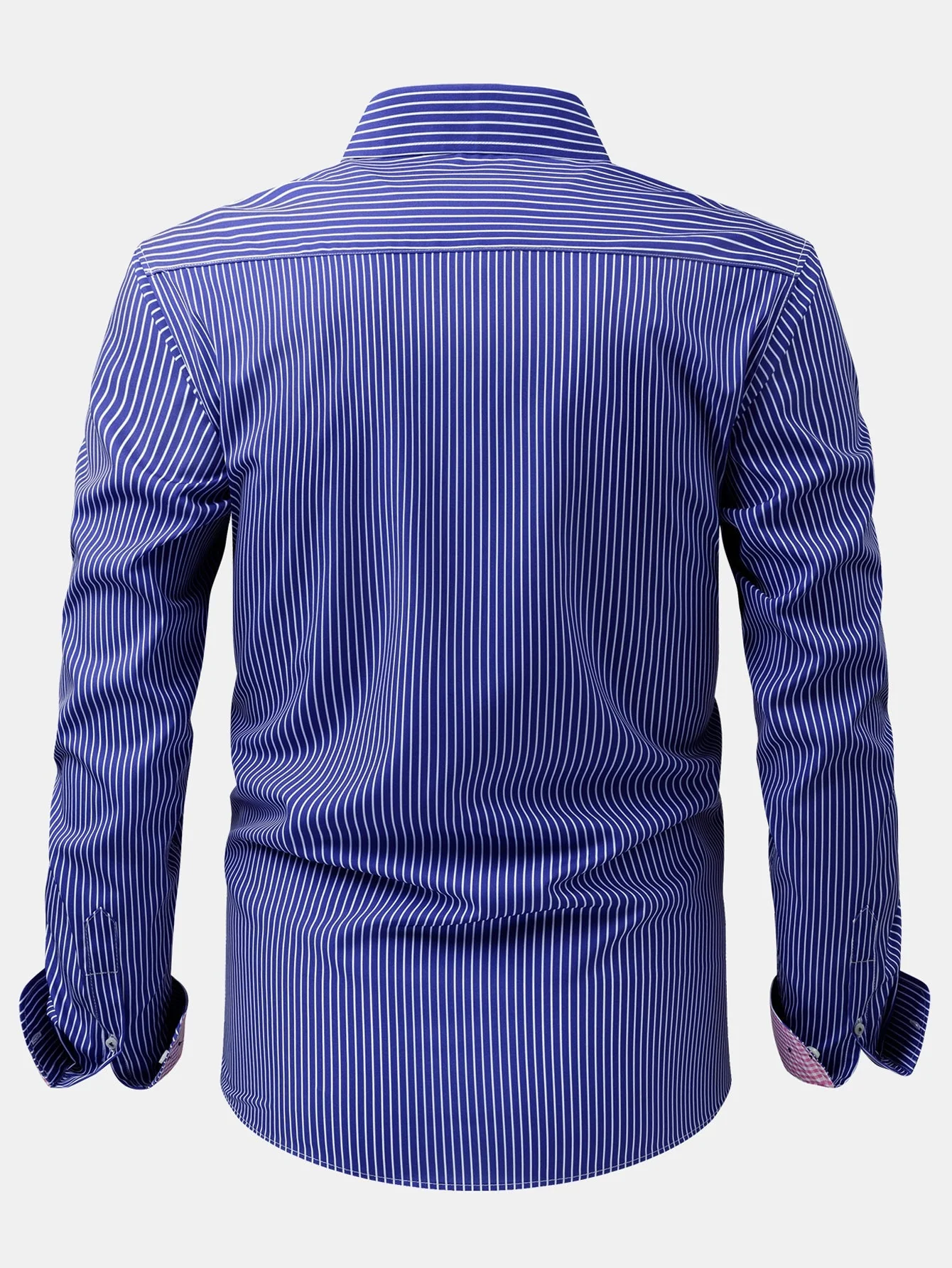 Kasper® | Long Sleeve Contrast Plaid Stripe Button Up Shirt - Image 2