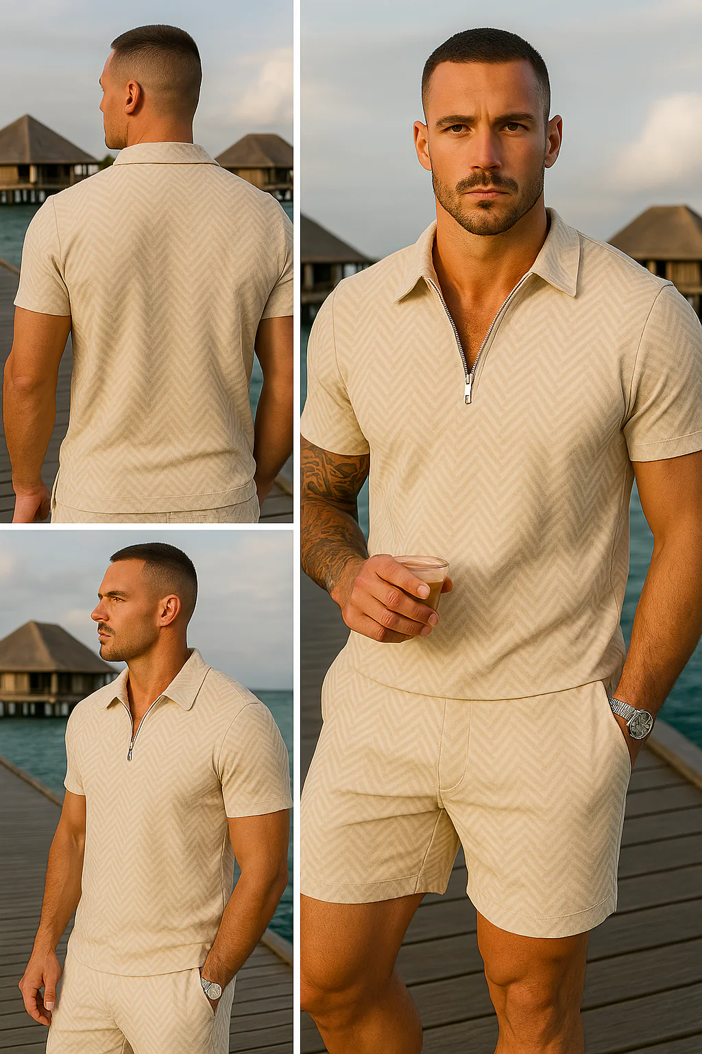 Kaston® | Summer Suit With Zip Polo - Image 9