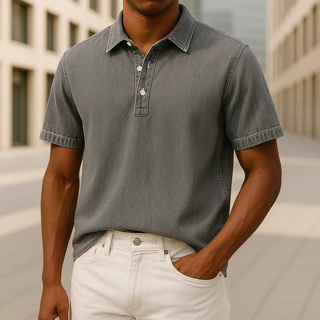 Kavan® | Denim Polo Shirt - Image 3