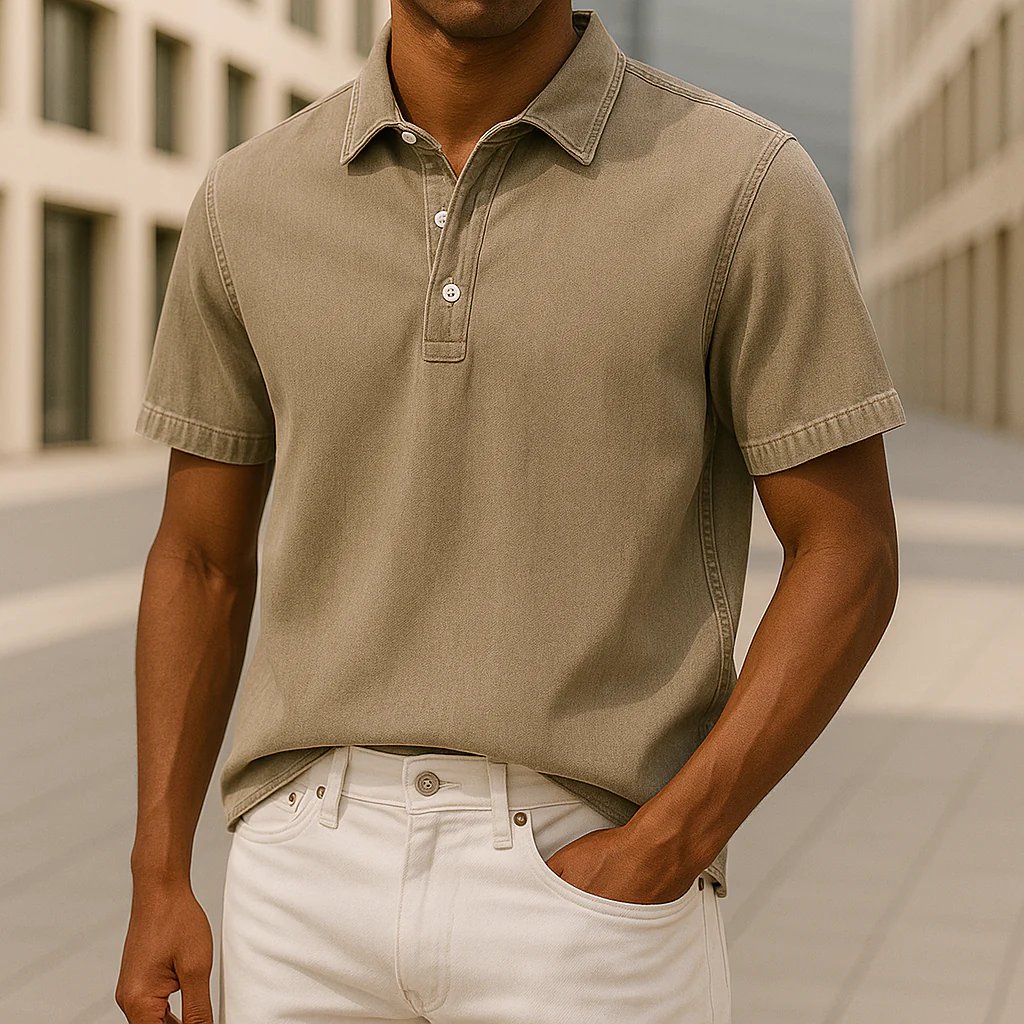 Kavan® | Denim Polo Shirt - Image 4