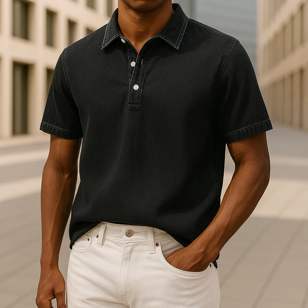 Kavan® | Denim Polo Shirt - Image 5
