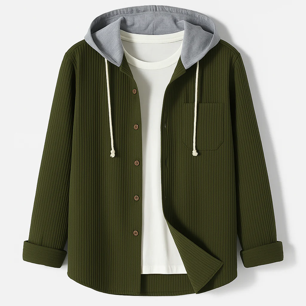 Kazim® | Casual Corduroy Hoodie - Image 2