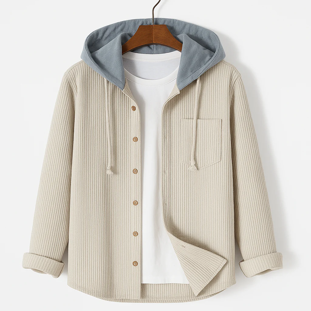 Kazim® | Casual Corduroy Hoodie - Image 3