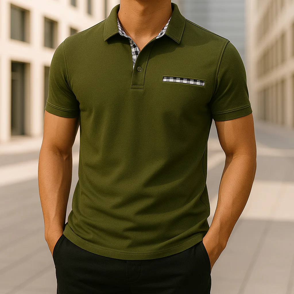 Kean® | Gingham Polo Shirt - Image 5