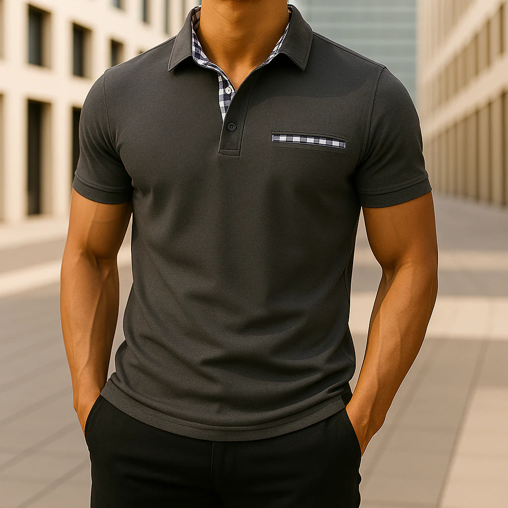 Kean® | Gingham Polo Shirt - Image 9