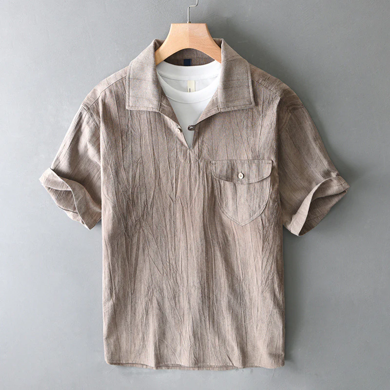 Keaton® | Linen Polo Shirt - Image 2