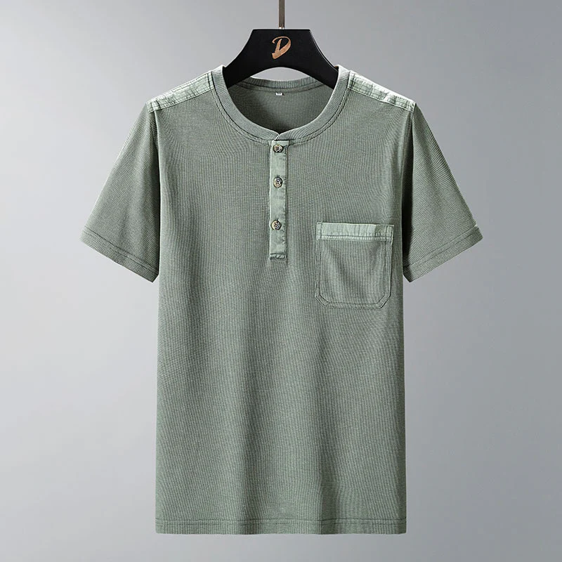 Keenan® | Waffle Knit Henley - Image 2