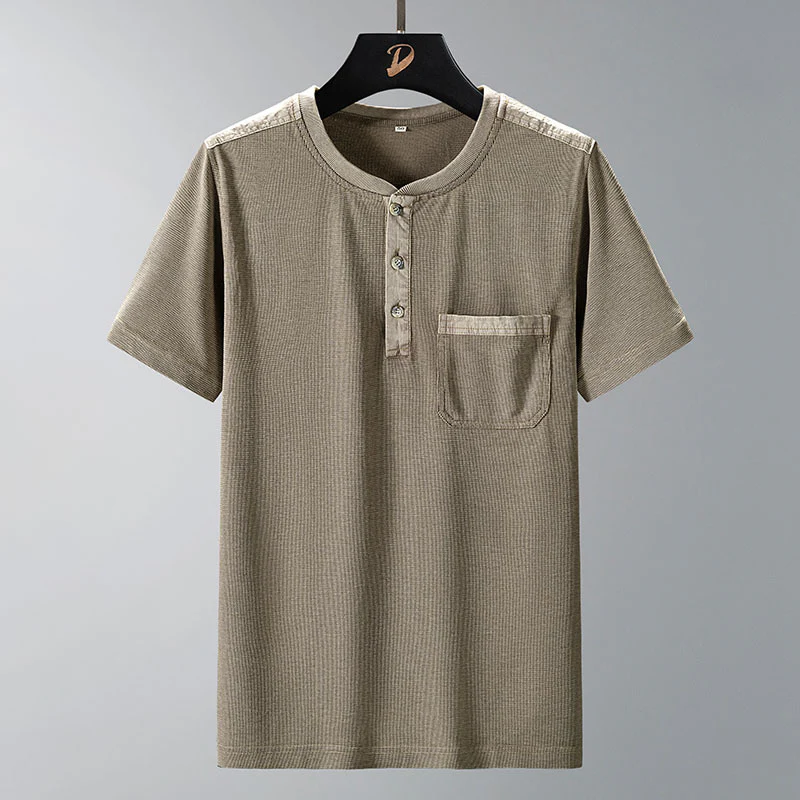 Keenan® | Waffle Knit Henley - Image 4