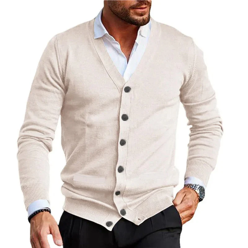 Keishaun® | Dunstan V Neck Casual Cardigan - Image 6