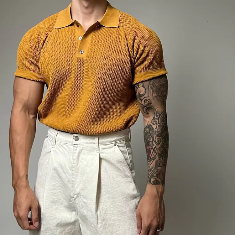 Keith® | Waffle Polo Shirt - Image 15