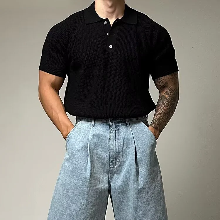 Keith® | Waffle Polo Shirt - Image 19