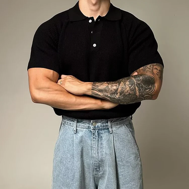 Keith® | Waffle Polo Shirt - Image 20