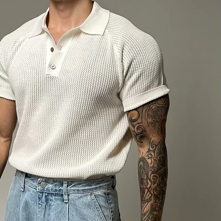 Keith® | Waffle Polo Shirt - Image 4