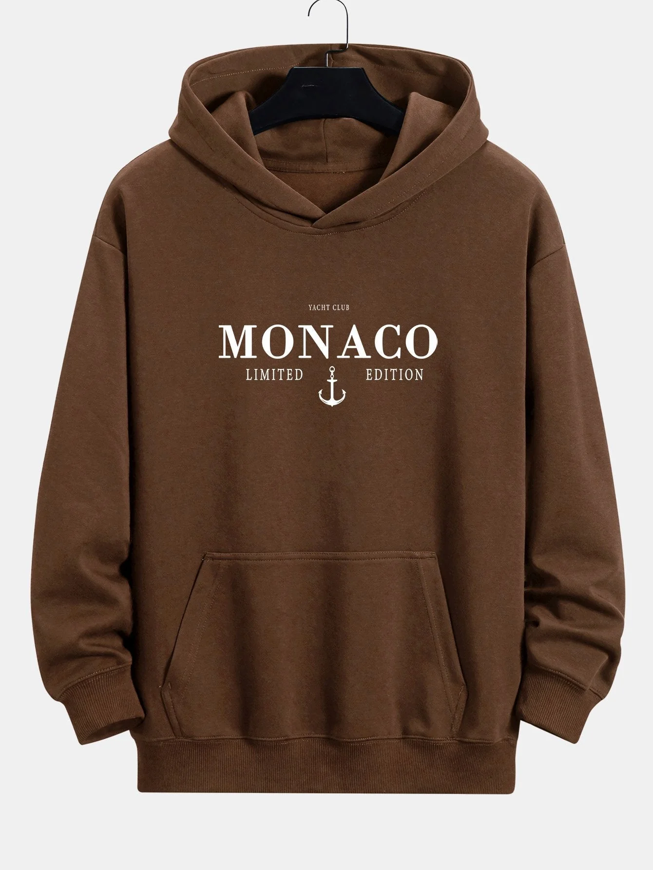 Keith | Monaco Slogan Print Relax Fit Hoodie - Image 6